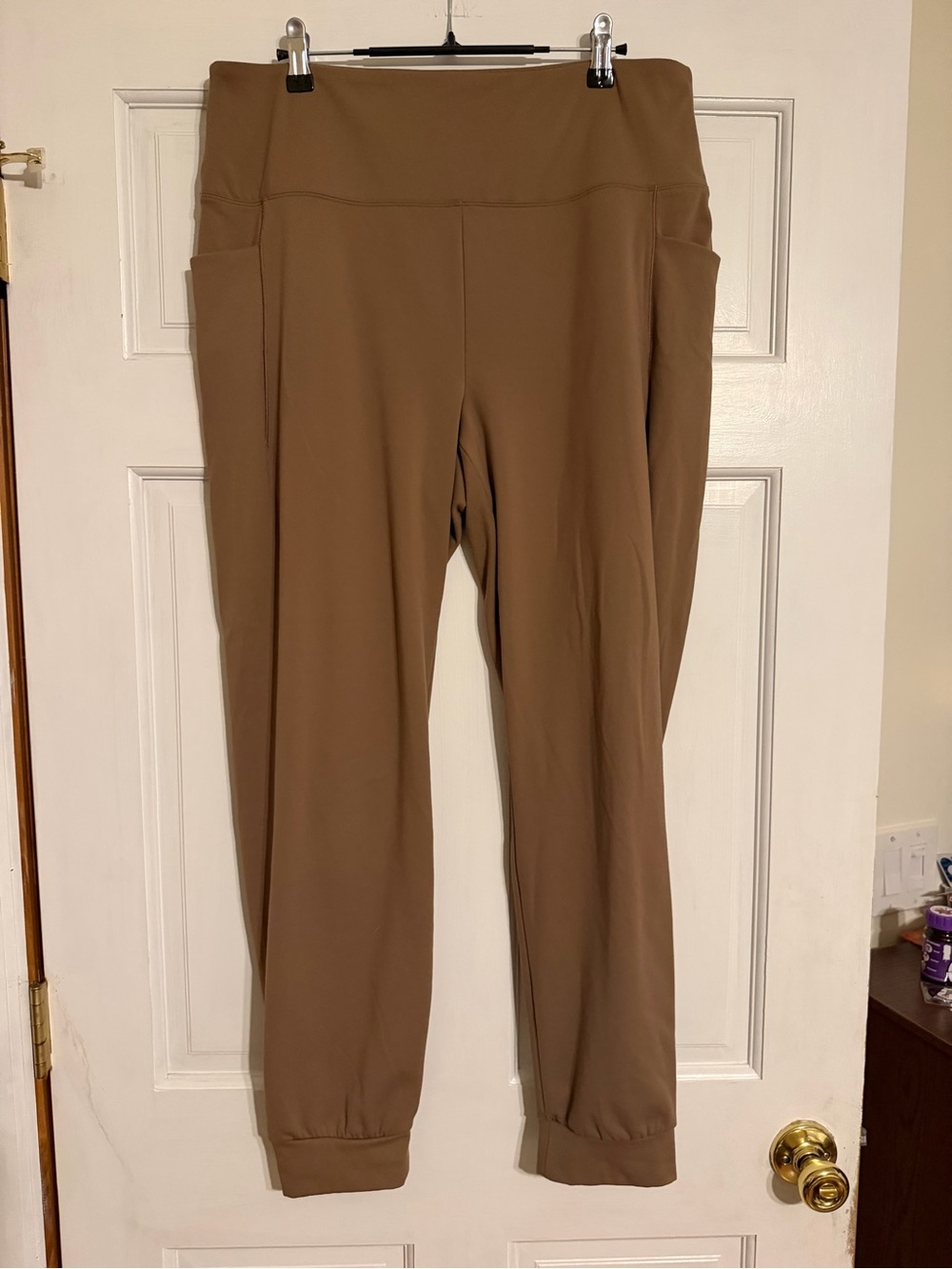 RBX Brown High-Waist Pocket Joggers